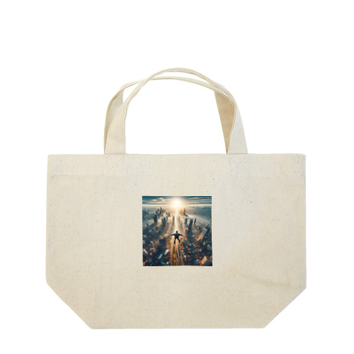 #Jump into the new world  Lunch Tote Bag