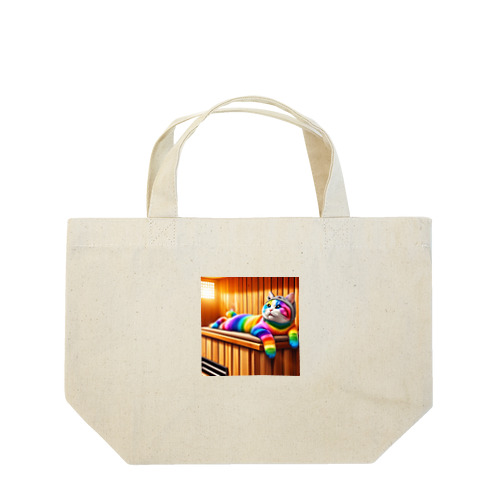 サウナキャット Lunch Tote Bag