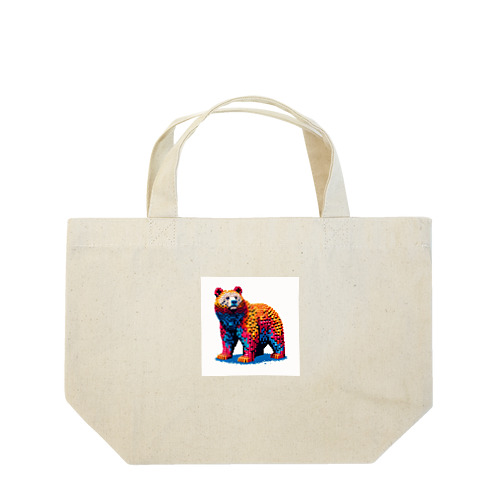 レゴ風の熊くん Lunch Tote Bag