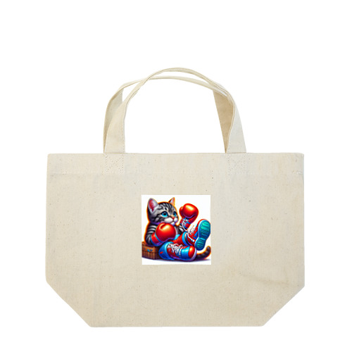 ボクサーになった猫 Lunch Tote Bag