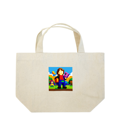 ドット君冒険の始まり Lunch Tote Bag