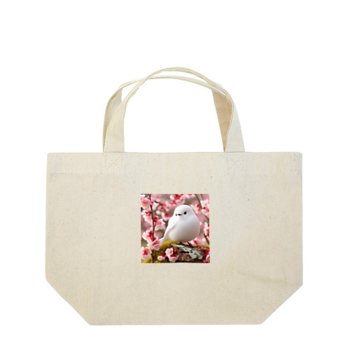 シマエナガと桜 Lunch Tote Bag
