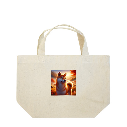 夕方の黄昏　柴犬 Lunch Tote Bag