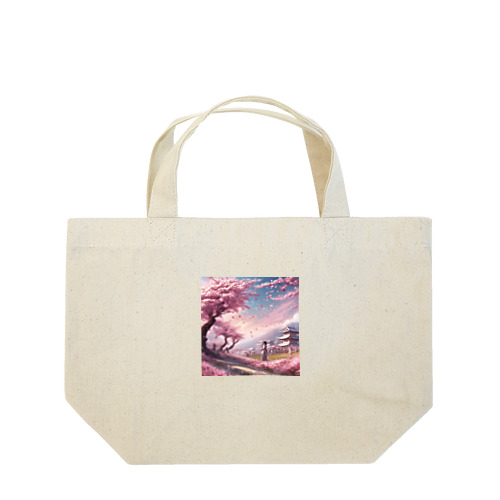 舞い散る桜 Lunch Tote Bag