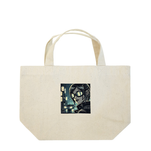 サイバーパンクガールNo.33 Lunch Tote Bag