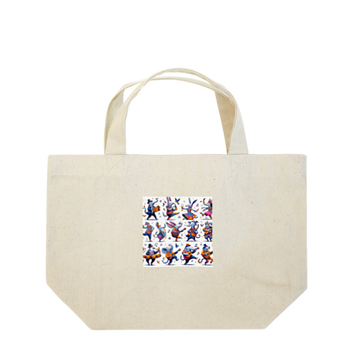 踊る動物 Lunch Tote Bag