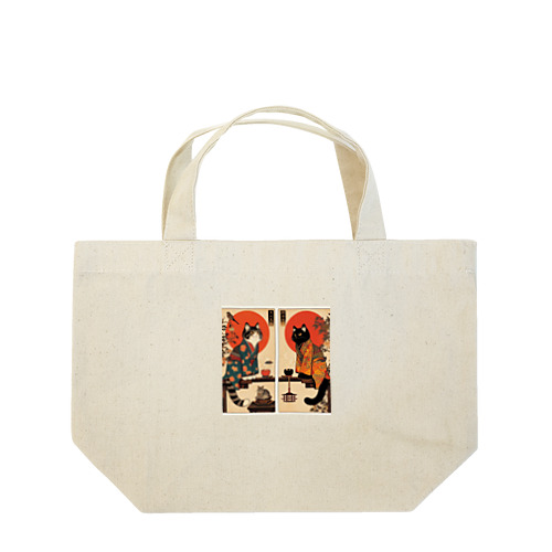 着物猫シリーズ Lunch Tote Bag