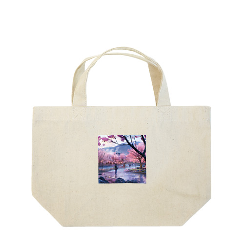 満開の桜を鑑賞する私 アメジスト 2846 Lunch Tote Bag