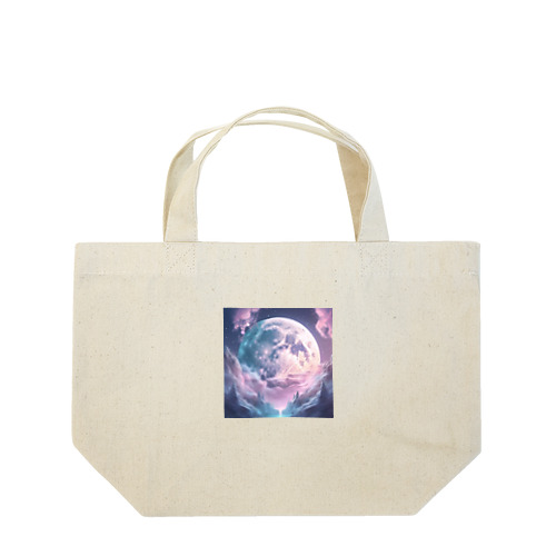 夜の満月　輝き Lunch Tote Bag