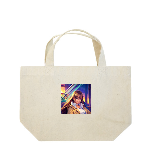 可愛い女の子 Lunch Tote Bag