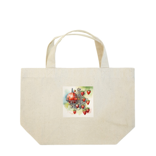 機械仕掛けのイチゴさん Lunch Tote Bag