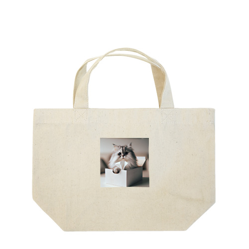 暖かいにゃ〜 Lunch Tote Bag