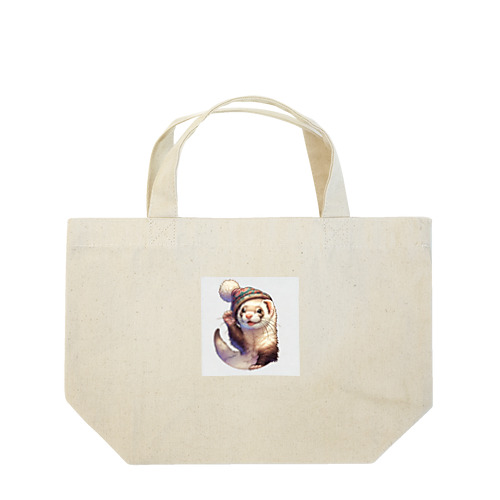 フェレット君ｘ帽子 Lunch Tote Bag