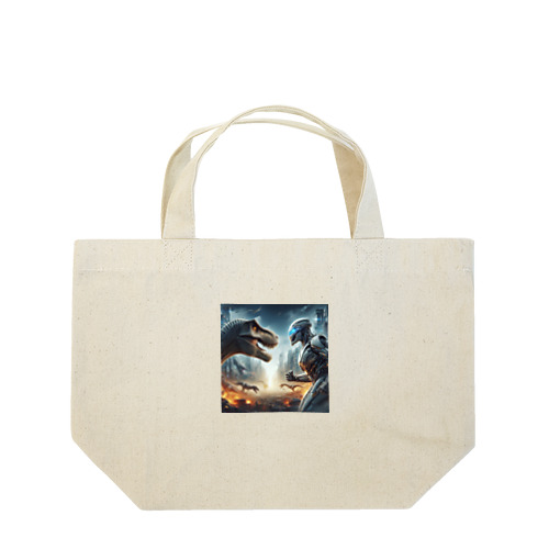 恐竜vsロボット Lunch Tote Bag