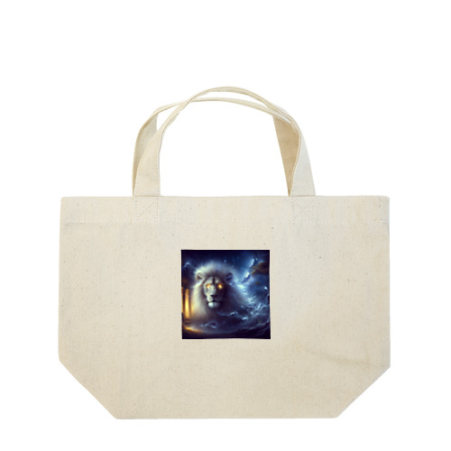 神秘的なライオン Lunch Tote Bag