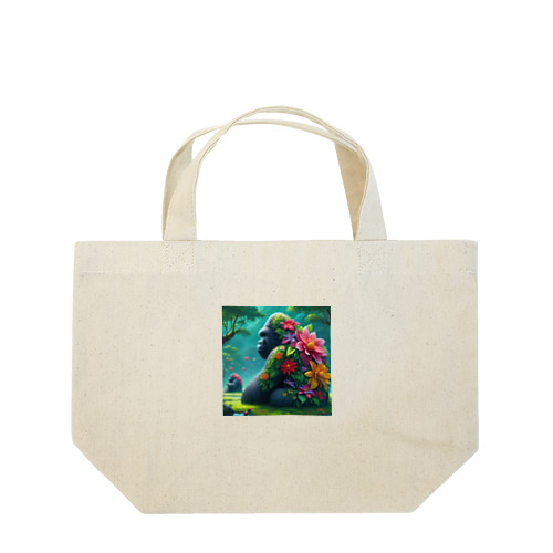 フラワーゴリラ Lunch Tote Bag