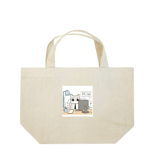 仕事猫ちゃん Lunch Tote Bag