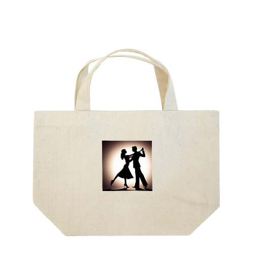 デュエットダンスシルエット Lunch Tote Bag