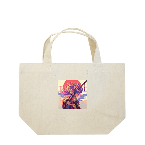 夕焼けに舞う、仮面の戦姫 Marsa 106 Lunch Tote Bag