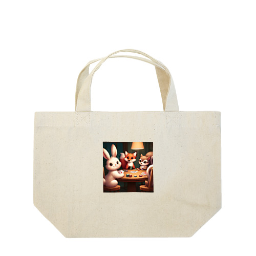 ポーカーアニマルズ Lunch Tote Bag