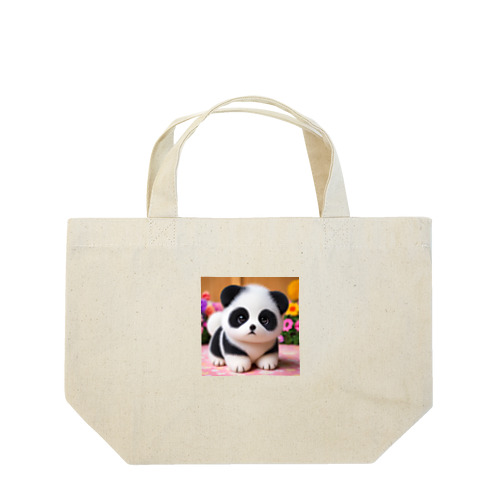 パンダふうの秋田犬子犬 Lunch Tote Bag