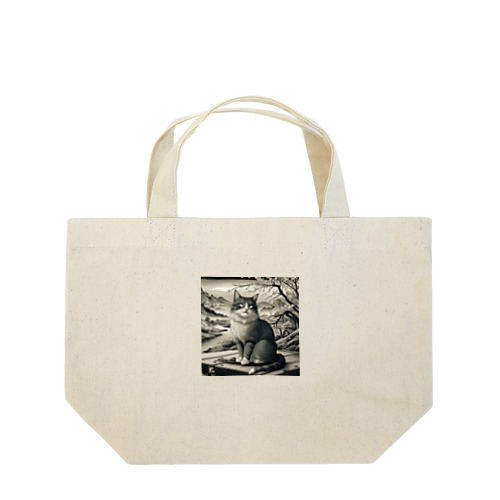 白夜の猫クン Lunch Tote Bag