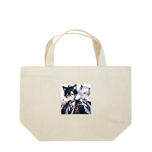 ケモ耳カップル Lunch Tote Bag