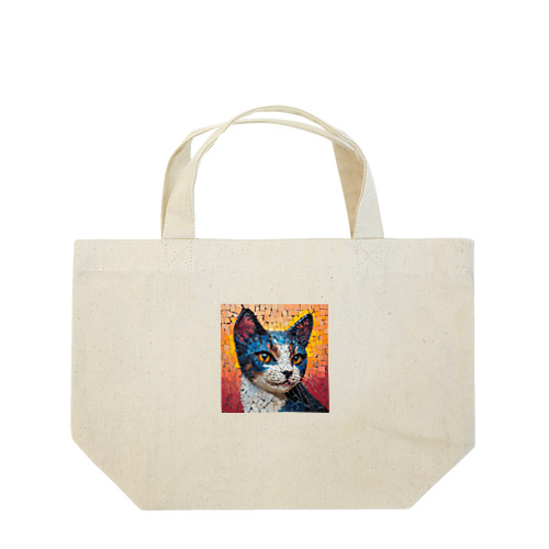 モザイク ブルーキャット Lunch Tote Bag