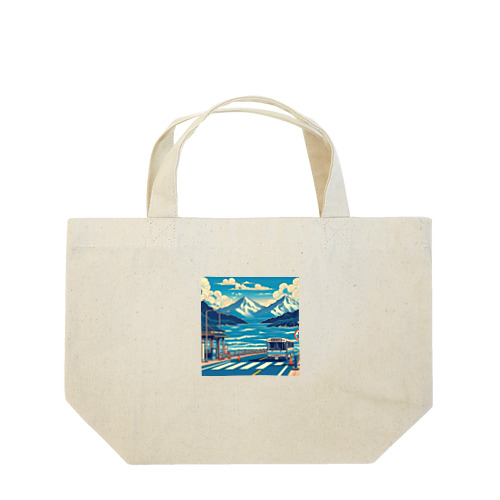 日本の風景:夏にバス旅行、ｊapanese scenery: Bus trip in summer Lunch Tote Bag