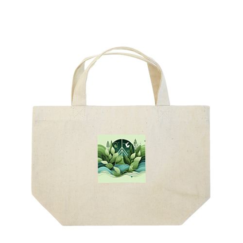自然との共生 Lunch Tote Bag
