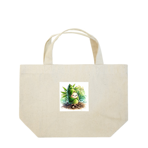 緑の竹の子 ランチトートバッグ