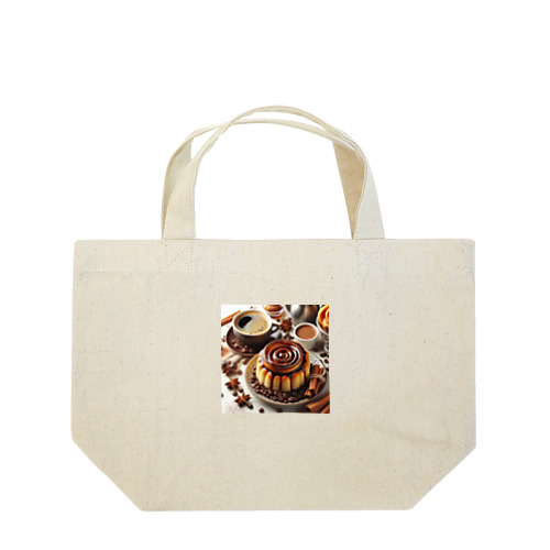 香り高いコーヒーの贅沢コンビネーション✨ Lunch Tote Bag