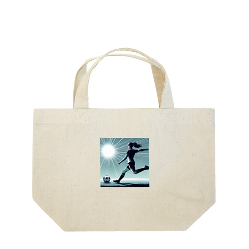 サッカー少女 Lunch Tote Bag