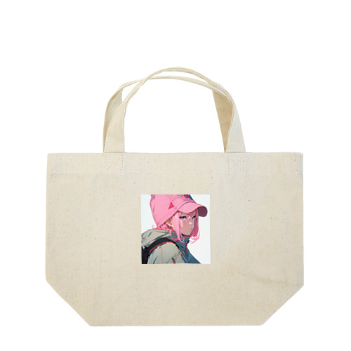 ボーイッシュな魅力 Lunch Tote Bag