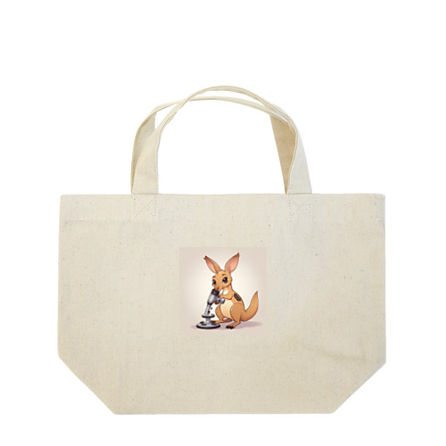 おもちゃの顕微鏡でかわいいカンガルーに会おう Lunch Tote Bag