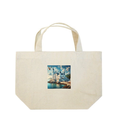 海辺の綺麗な城 Lunch Tote Bag
