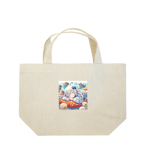 南極でアザラシと夢の中へ Lunch Tote Bag