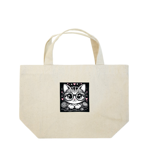 ネコのミミコ Lunch Tote Bag