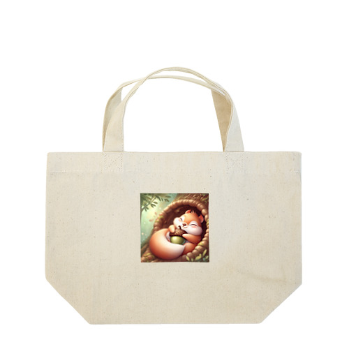くつろぎリス Lunch Tote Bag