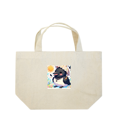 キュートカラス夏 Lunch Tote Bag