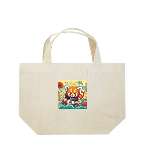 ちょっとやんちゃなレッサーパンダです Lunch Tote Bag