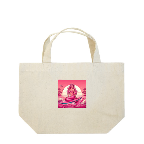 ピンク　セクシー　マーメイド Lunch Tote Bag