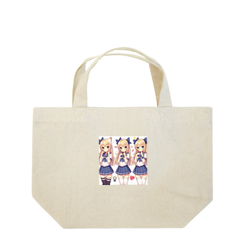 セーラー服　ロングヘア　美少女　アニメ　漫画　日本 Lunch Tote Bag