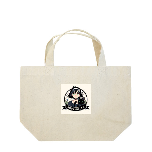 時空の旅猫アルトとミアのロゴマークグッズ Lunch Tote Bag
