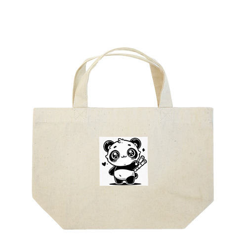 かわいいパンダ Lunch Tote Bag