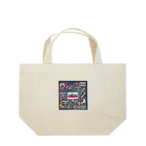 昭和レトロ80年代カセット Lunch Tote Bag