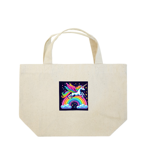 ネオンカラーのユニコーン Lunch Tote Bag