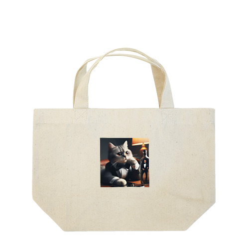 ハードボイルドに憧れる猫２ Lunch Tote Bag