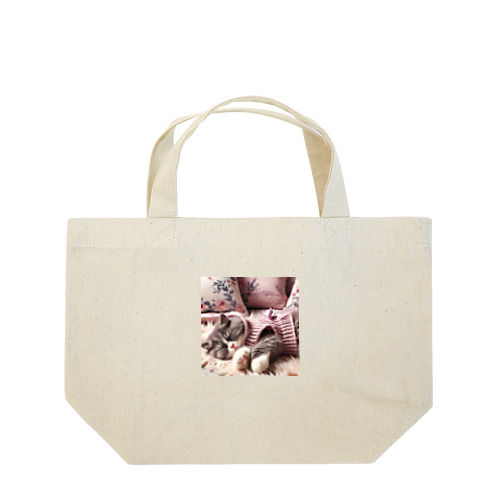 猫×睡眠×癒し Lunch Tote Bag