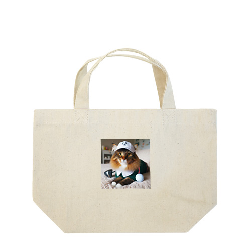 猫ゴルファー Lunch Tote Bag